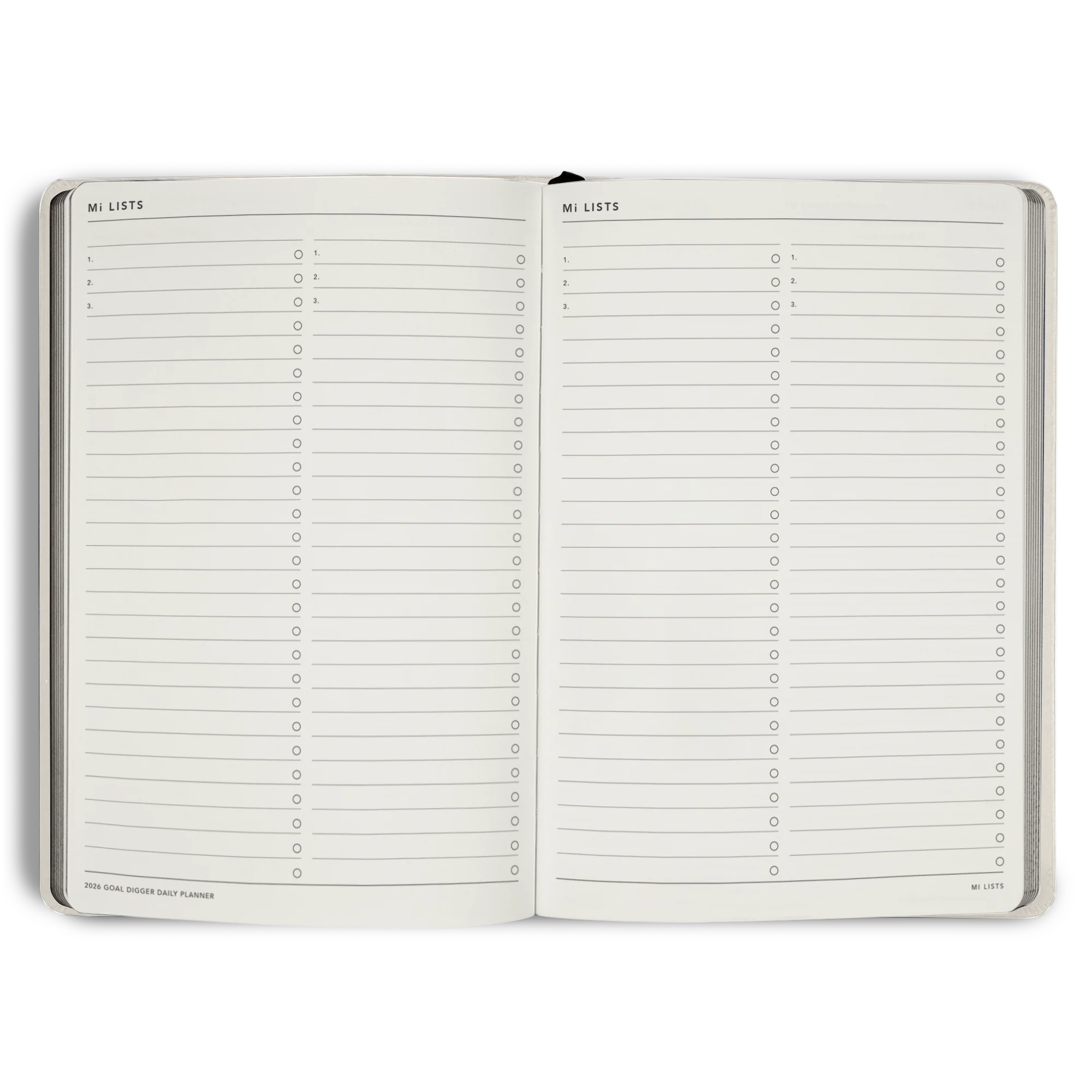 2026 'Progress Over Perfection' DAILY Goal Digger Planner B5 - Image 8